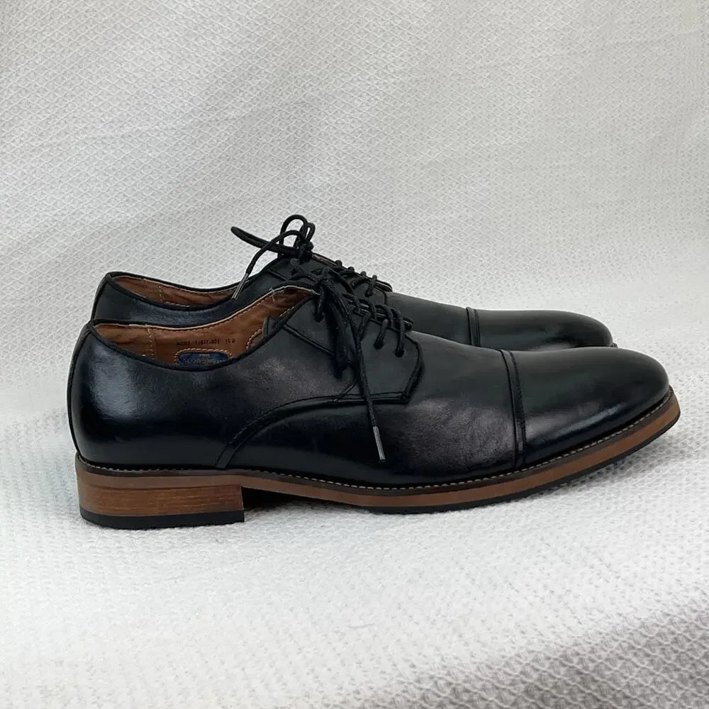 Florsheim Men’s Cap Toe Oxford Dress Shoes Black Leather Size 10 D 11831-001